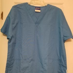 Crest Scrub Top - XL - Blue